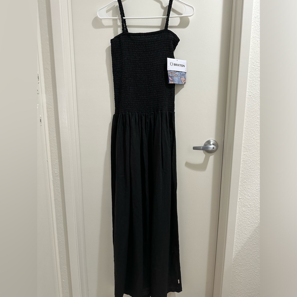 NWT Brixton Smocked Linen Dress